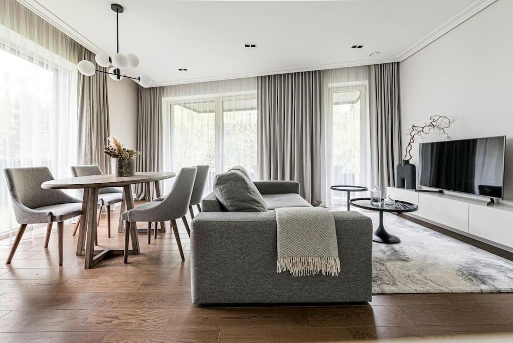 Spacious Luxury W/river View/terrace Paupys Apartment Wilna