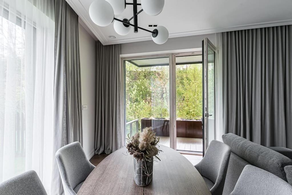 Spacious Luxury W/river View/terrace Paupys Apartment